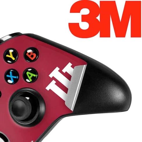 Skinit Decal Gaming Skin Compatible with Xbox One S Controller - Officially Licensed Indiana University IU Logo Design in Saudi Arabia