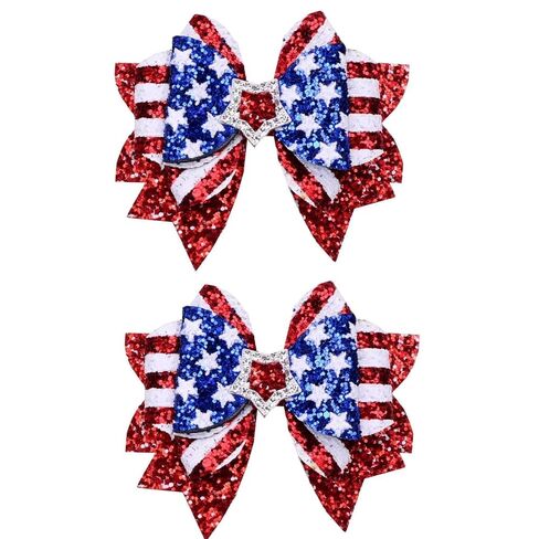 2pcs Easter Bunny Hair Bow Clips - Cute Pink & White Rabbit Ear Hairpins with Bowknot, Adorable Spring Hair Accessories for Women, Girls & Kids, Perfect for Easter Party, Daily Wear & Photo Props in Kuwait
