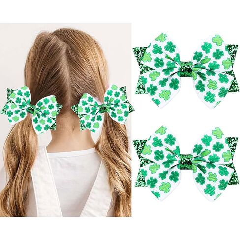 2pcs Easter Bunny Hair Bow Clips - Cute Pink & White Rabbit Ear Hairpins with Bowknot, Adorable Spring Hair Accessories for Women, Girls & Kids, Perfect for Easter Party, Daily Wear & Photo Props in Kuwait