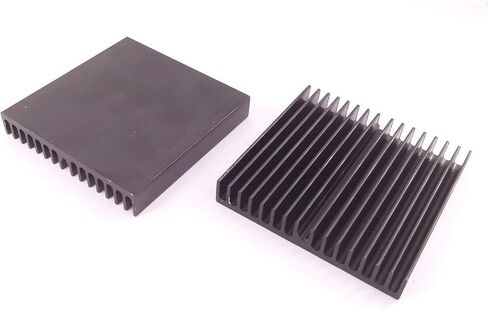 Easycargo 60mm heatsink + High Performance Thermal Silicone Glue, Black Anodized 60mm heatsink kit 60mmx60mmx11mm in Saudi Arabia