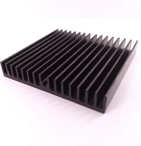 Easycargo 60mm heatsink + High Performance Thermal Silicone Glue, Black Anodized 60mm heatsink kit 60mmx60mmx11mm in Saudi Arabia
