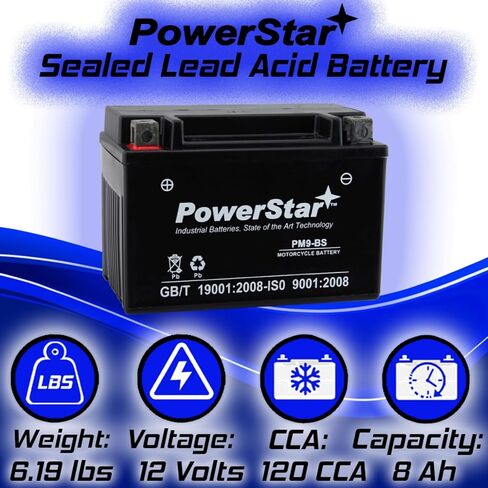 PowerStar YTX9-BS Replacement Battery for PTX9BS For Predator Generator (8750 watt) in Saudi Arabia