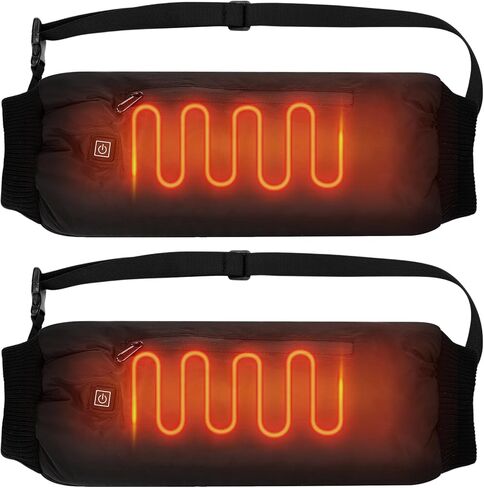 Mudder 1 أو 2 عبوة من كمامة لتدفئة اليد مع حزام قابل للتعديل، كمامة تسخين كهربائية تعمل بمنفذ USB مع 3 إعدادات لدرجة الحرارة لكرة القدم، والصيد، وصيد الأسماك، والتخييم، ولا يتضمن بنك الطاقة in Saudi Arabia