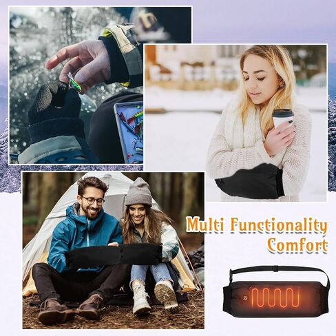 Mudder 1 أو 2 عبوة من كمامة لتدفئة اليد مع حزام قابل للتعديل، كمامة تسخين كهربائية تعمل بمنفذ USB مع 3 إعدادات لدرجة الحرارة لكرة القدم، والصيد، وصيد الأسماك، والتخييم، ولا يتضمن بنك الطاقة in Saudi Arabia