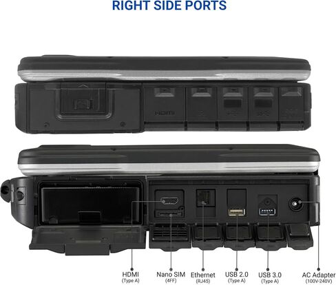 باناسونيك تاف بوك 31 CF-31 MK5 كمبيوتر محمول متين، 13.1 بوصة XGA لمس، i5-5300U 2.3 جيجا هرتز، 8 جيجا رام، 256 جيجا اس اس دي، 4G LTE، لوحة مفاتيح بإضاءة خلفية، Linux Ubuntu OS (متجدد) in Kuwait
