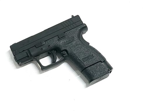 شريط قبضة مسدس Handleitgrips متوافق مع Springfield XD 9/40 Sub Compact - شريط قبضة مسدس مطاطي أسود مزخرف، سهل التركيب، أجزاء وإكسسوارات البندقية، مملوكة للمحاربين القدامى، صنع في الولايات المتحدة الأمريكية in Kuwait