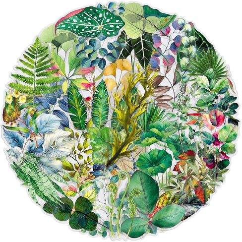 55Pcs Vintage Watercolor Floral Stickers,PET Transparent Flowers Sticker Waterproof Decorative Decals for Journaling, Decoupage, Planners, laptops, Phone Case, Gift & Card Making(Colourful-5) in Kuwait