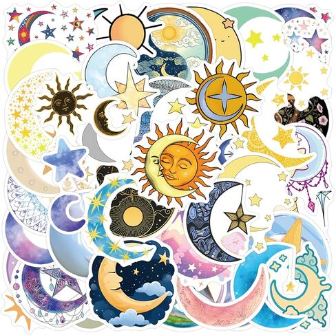 55Pcs Vintage Watercolor Floral Stickers,PET Transparent Flowers Sticker Waterproof Decorative Decals for Journaling, Decoupage, Planners, laptops, Phone Case, Gift & Card Making(Colourful-5) in Kuwait