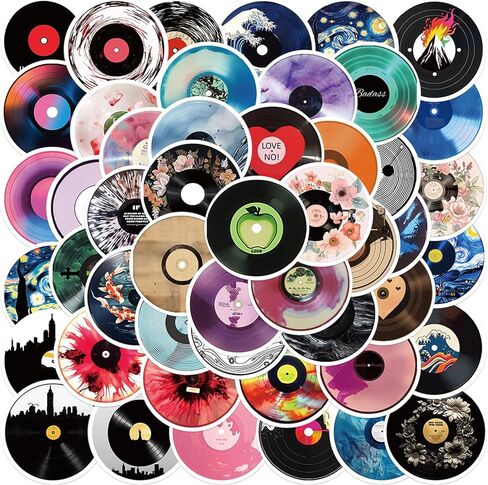 55Pcs Vintage Watercolor Floral Stickers,PET Transparent Flowers Sticker Waterproof Decorative Decals for Journaling, Decoupage, Planners, laptops, Phone Case, Gift & Card Making(Colourful-5) in Kuwait