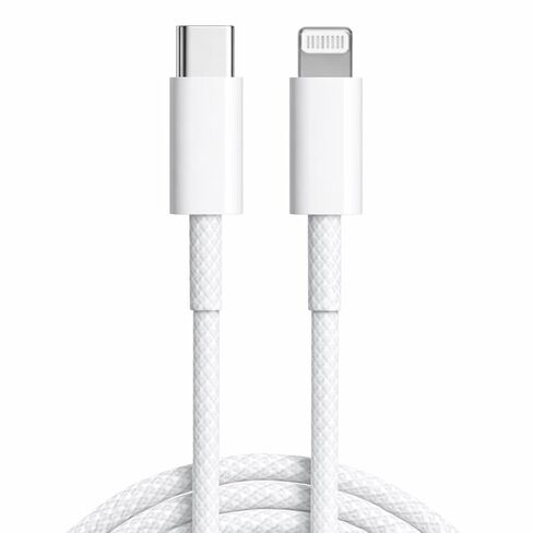 2 × 3 أقدام USB-A إلى كابل Lightning + 1 × محول | وايت كابو إنفينيتي لاين | متوافق مع أجهزة iPhone 7-13 وأجهزة Lightning | يتضمن كابلين + محول USB-A واحد in Saudi Arabia