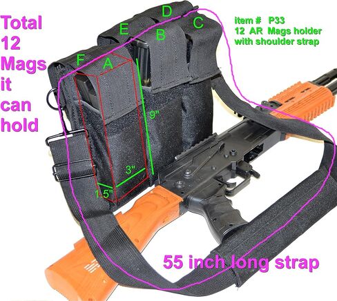 Explorer Every Day Carry Tactical MOLLE 5.56 Six Magazine Pouch in Saudi Arabia