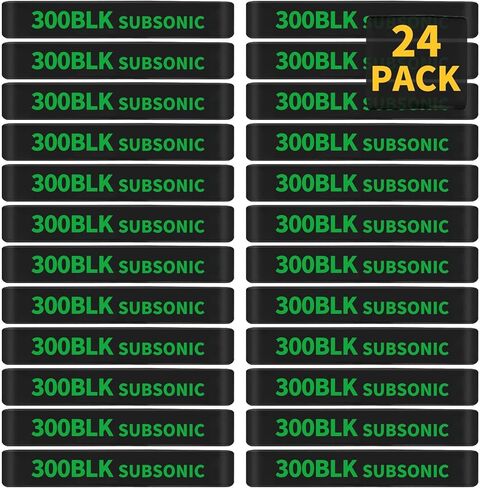 24 حزمة من أشرطة تحديد المجلات Miaozhun 300 BLK Subsonic. 300 أشرطة تحديد عيار الذخيرة لمجلة التعتيم Subsonic in Kuwait