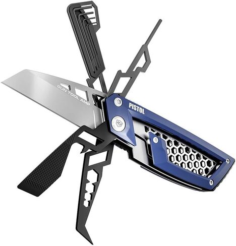 أداة Real Avid Gun Multitool لتصنيع المسدسات والمسدسات | أداة مسدس 24 في واحد مع مفك براغي ومجموعة لقم ومفاتيح صواميل ومفاتيح سداسية وثقب دبوس واختيار ومبرد وحافظة والمزيد للتنظيف والصيانة in Kuwait