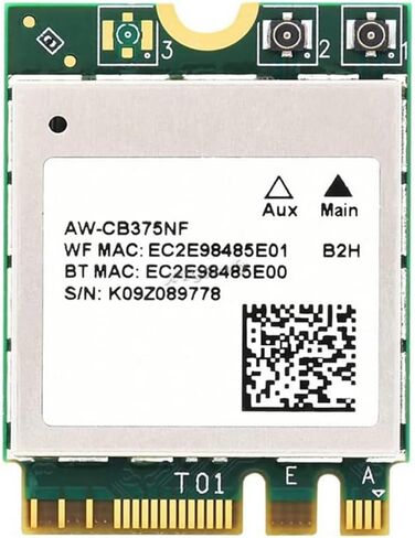 AW-CB375NF Dual-Band Wireless NIC 2.4G/5GHz Dual-Band WiFi 5 Bluetooth 5.0, RTL8822CE-CG Core @XYGStudy (Wireless-AW-CB375NF) in Saudi Arabia