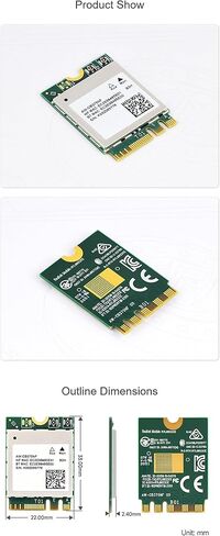 AW-CB375NF Dual-Band Wireless NIC 2.4G/5GHz Dual-Band WiFi 5 Bluetooth 5.0, RTL8822CE-CG Core @XYGStudy (Wireless-AW-CB375NF) in Saudi Arabia