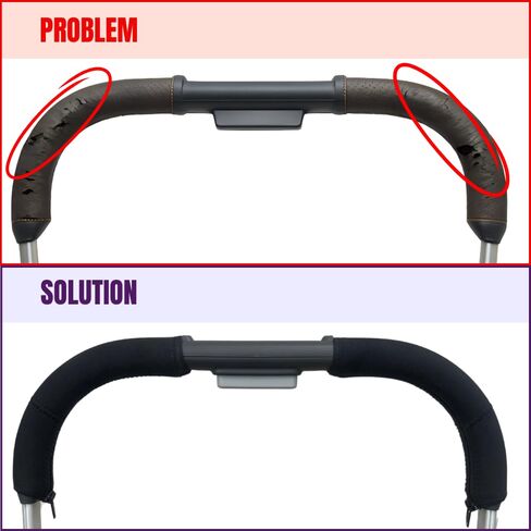 Neoprene Handlebar Covers Compatible with UPPAbaby Vista Strollers (2019-2020) V2, V3 – Protective, Soft Grip Sleeves in Saudi Arabia