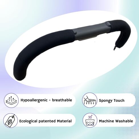 Neoprene Handlebar Covers Compatible with UPPAbaby Vista Strollers (2019-2020) V2, V3 – Protective, Soft Grip Sleeves in Saudi Arabia