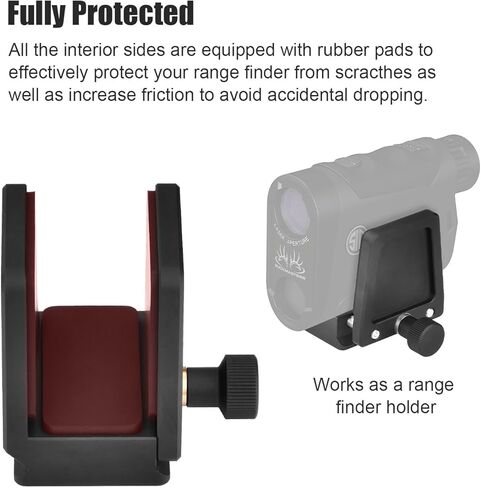 Tripod Mount Adapter for Laser Rangefinder with Arca Swiss Quick Release Plate, 1/4"-20&3/8"-16 Screw Sockets, 2515 in Saudi Arabia