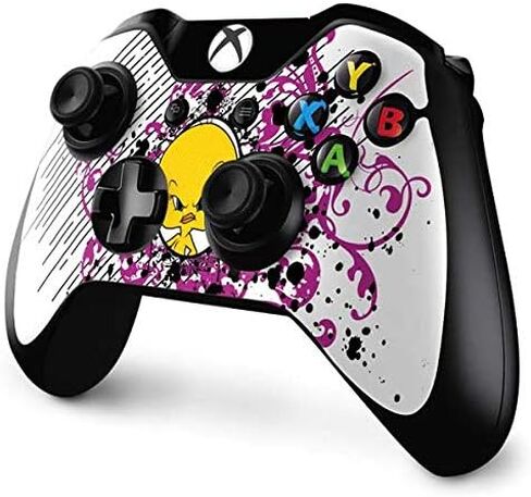 ملصق Skinit المخصص للألعاب متوافق مع وحدة تحكم Xbox One - مرخص رسميًا من Warner Bros Tweety Bird مع تصميم Attitude in Saudi Arabia