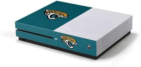 Skinit Decal Gaming Skin Compatible with Xbox One S Console - Officially Licensed NFL Jacksonville Jaguars Design in Saudi Arabia