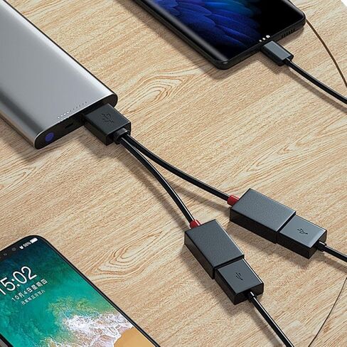 موزع USB للسيارة 1 في 2، سلك محول شحن USB 12 سم، كابل شاحن بلاستيكي متعدد الوظائف للهواتف الذكية وإمدادات الطاقة المحمولة واستخدام السيارة in Saudi Arabia