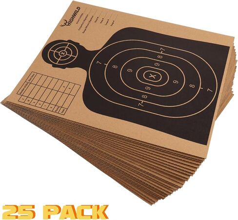 Highwild Paper Shooting Targets Silhouette Cardboard Targets for Shooting, Torso Paper Targets - ISPC/USPSA/IDPA in Saudi Arabia