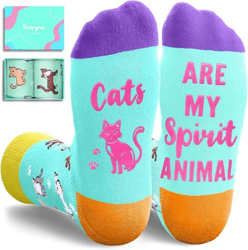 HAPPYPOP Highland Cow Gifts Women Men - Scottish Style, Farm Animal Socks, Hyland Cow Gifts for Teens in Saudi Arabia