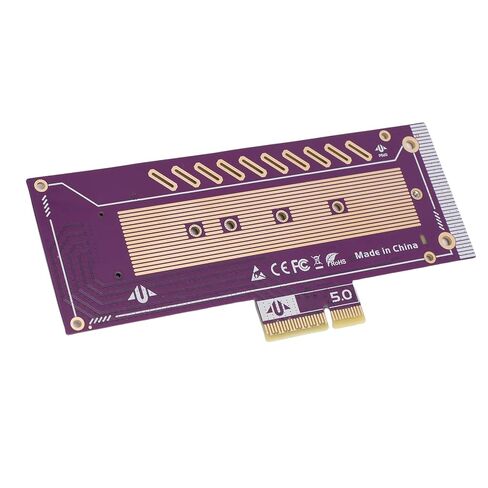بطاقة محول PCIe 5.0 X4 إلى M.2 NVMe، بطاقة توسيع SSD عالية السرعة بسرعة 128 جيجابت في الثانية مع سرعة قراءة تبلغ 10000 ميجابايت / ثانية لأجهزة الكمبيوتر في محطة عمل الألعاب in Kuwait