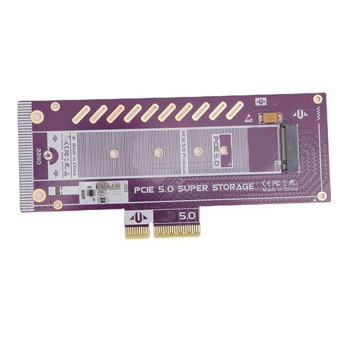 بطاقة محول PCIe 5.0 X4 إلى M.2 NVMe، بطاقة توسيع SSD عالية السرعة بسرعة 128 جيجابت في الثانية مع سرعة قراءة تبلغ 10000 ميجابايت / ثانية لأجهزة الكمبيوتر في محطة عمل الألعاب in Kuwait