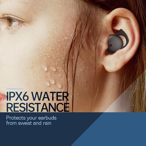 Invisible Sleep Headphones, Sleep Earbuds for Side Sleepers, Mini Noise Blocking Sleep Earphones, Bluetooth 5.3 Wireless Earbuds for Sleeping, Working, Black in Saudi Arabia