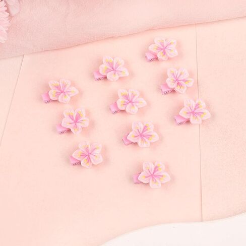 Doneace Spring Flower Hair Clips Cherry Blossom Hair Clips Barrettes Cute Pink Floral Hairpins Spring Hair Accessories for Women Daily Wear, Stage Performance, Party 10Pcs in Saudi Arabia