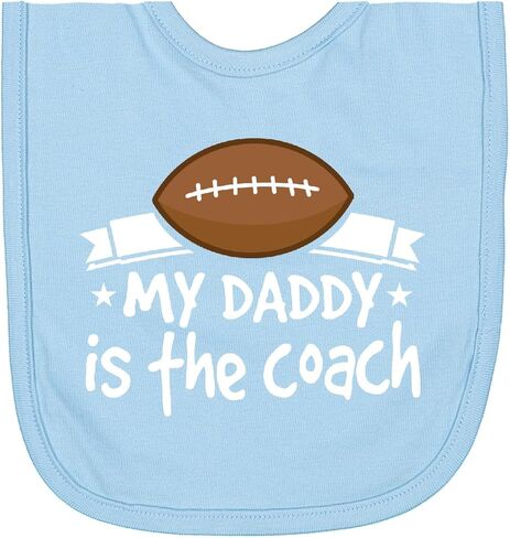 inktastic Football My Daddy Is the Coach Newborn Bib in Saudi Arabia