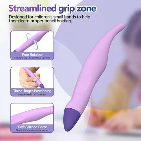 2 Pack Kid-Friendly Stylus Pens for Touch Screens,Tablet Stylus Pen Purple Blue Stylus Universal Touch Screen Capacitive Stylus Compatible with Kindle ipad iPhone in Saudi Arabia