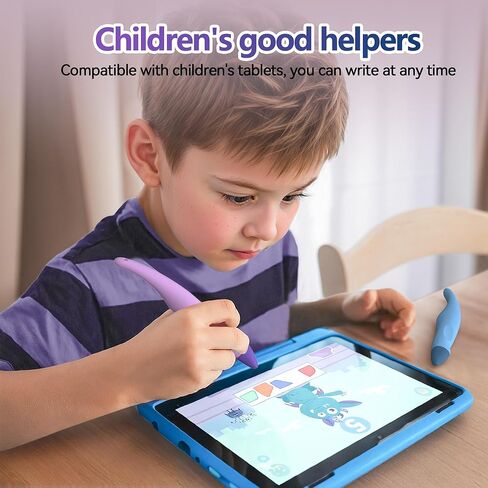 2 Pack Kid-Friendly Stylus Pens for Touch Screens,Tablet Stylus Pen Purple Blue Stylus Universal Touch Screen Capacitive Stylus Compatible with Kindle ipad iPhone in Saudi Arabia