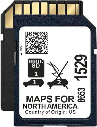 بطاقة SD للملاحة دون اتصال بالإنترنت 86531529، لا توجد رسوم بيانات وعرض HUD لنظام تحديد المواقع العالمي (GPS) في المصنع، متوافق مع تحديد Buick وChevy وGMC وCadillac 2019-2023 (انظر القائمة)، خرائط أمريكا الشمالية in Kuwait