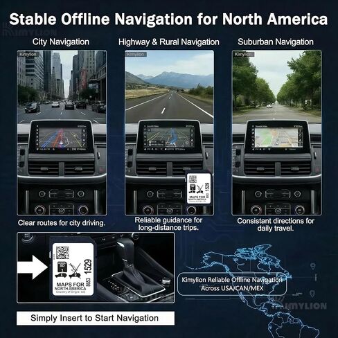 بطاقة SD للملاحة دون اتصال بالإنترنت 86531529، لا توجد رسوم بيانات وعرض HUD لنظام تحديد المواقع العالمي (GPS) في المصنع، متوافق مع تحديد Buick وChevy وGMC وCadillac 2019-2023 (انظر القائمة)، خرائط أمريكا الشمالية in Kuwait