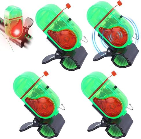 Hizoncore Fishing Bite Alarm, Electronic Fishing Alarms with LED Light, Sensitive Sound Alert for Night Fishing, Waterproof Fish Bite Indicator for Fishing Rods, Ice Fishing in Kuwait