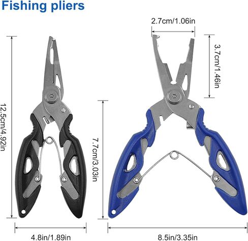 DaKuan 400 PCS High Strength Stainless Steel Split Ring & 2 Pliers Set, Heavy Duty 30-95LB Saltwater Freshwater Fishing Lure Connectors, 5 Sizes for Easy Tackle Repair and Hook Replacement in Saudi Arabia