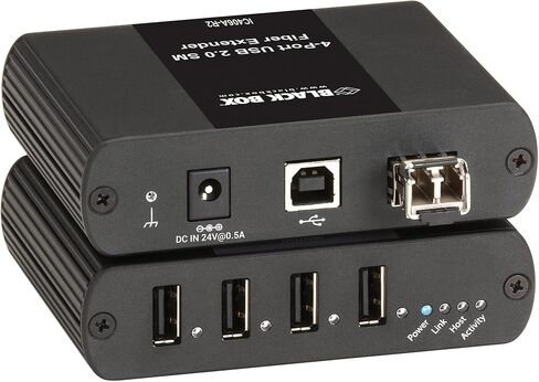 Black Box 4-Port Single-Mode Fiber USB Extender in Saudi Arabia