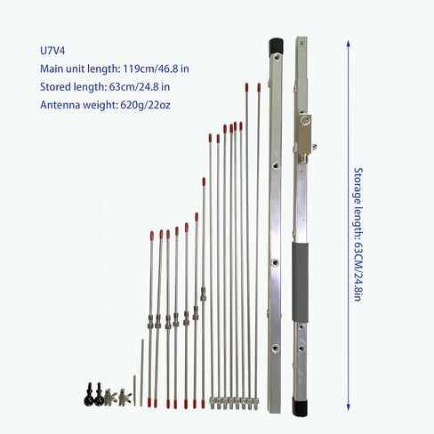 U7V4 Yagi Antenna 430/144MHz Dual-Band Detachable Portable Amateur Radio Band in Saudi Arabia