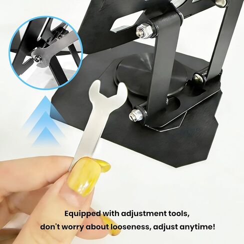 Tablet Stand Holder for Desk, 360° Rotating Adjustable Desktop Tablet Holder, Foldable Aluminum Tablet Mount for iPad Pro, Air, Mini/Samsung Galaxy Tabs and More(4-13 inch)(Silver) in Saudi Arabia