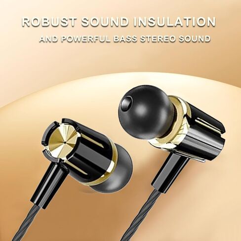 3 Pack USB C Wired Headphones for iPhone 17/16/15 Pro Max,Type C Earphones in Ear HiFi Stereo Earbuds Built-in Microphone & Volume Control for Galaxy S25 S24 Ultra (Black) in Saudi Arabia