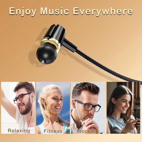 3 Pack USB C Wired Headphones for iPhone 17/16/15 Pro Max,Type C Earphones in Ear HiFi Stereo Earbuds Built-in Microphone & Volume Control for Galaxy S25 S24 Ultra (Black) in Saudi Arabia