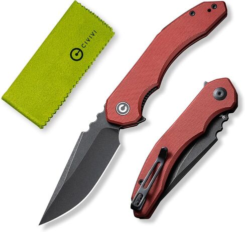 CIVIVI Bluetick Folding Knife for EDC, Pocket Knife with 3.47" 14C28N Blade G10 Handle, Utility Knife for Outdoors Indoors C23050-2 in Kuwait
