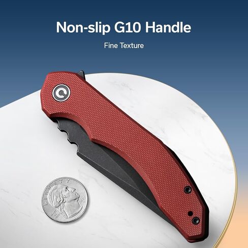 CIVIVI Bluetick Folding Knife for EDC, Pocket Knife with 3.47" 14C28N Blade G10 Handle, Utility Knife for Outdoors Indoors C23050-2 in Saudi Arabia