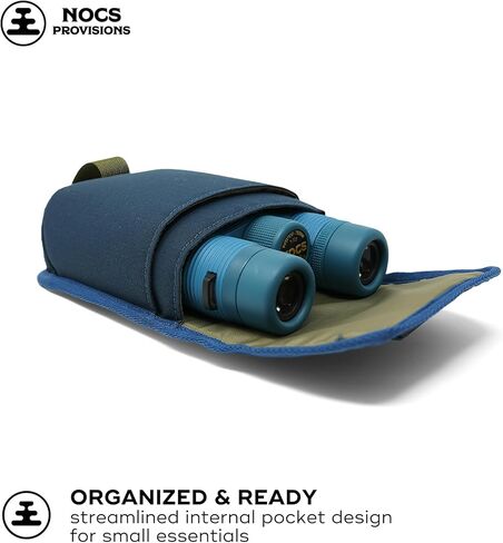 Nocs Provisions Field Issue Binocular Pouch for Nocs 32mm Field Issue Binoculars, Crossbody or Pack Mount Accessory - Harbor Blue in Saudi Arabia