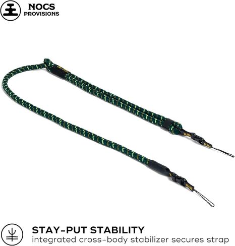 Nocs Provisions NocLoc Approach Neck Strap for Binocular/Camera Carry Accessory for Active Hiking & Sightseeing - Backwoods Green in Saudi Arabia