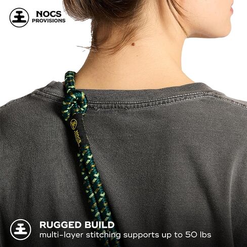 Nocs Provisions NocLoc Approach Neck Strap for Binocular/Camera Carry Accessory for Active Hiking & Sightseeing - Backwoods Green in Saudi Arabia