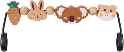 BEBOAN Baby Bjorn Bouncer Toy Bar - Toy Bar for Soft & Bliss Baby Bouncer, 360°Rotating Natural Wooden Toys, Easy to Attach/Remove Exciting Design for Curious Babies(Cute Animals) in Kuwait