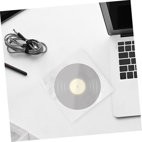 50Pcs Vinyl Record Sleeve Cover Outer Protective Cover Wrinkle Transparent Design for Safe Storage and Display of Your Vinyl Collection in Saudi Arabia